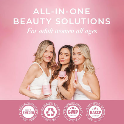 Swedish Collagen Deluxe, 50 ml | Anti-Aging Night Cream with Retinol, Collagen Peptides, Vitamin E and Niacinamide | Skin Treatment and Face Moisturiser for Hydration and Skin Health