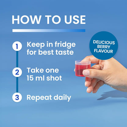 Swedish Nutra - Joint Support Collagen - Pack of 500ml, 33 Day Supply | Berry Flavour | with Glucosamine & MSM | 100% Natural Flavour, Sugar & Gluten Free | High Absorption Rate