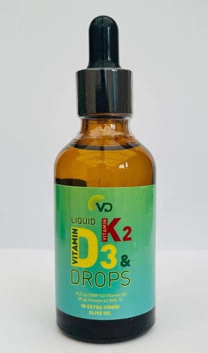 VD Liquid Vitamin D3 2500 IU & K2 MK-7 50 UG (50ml)