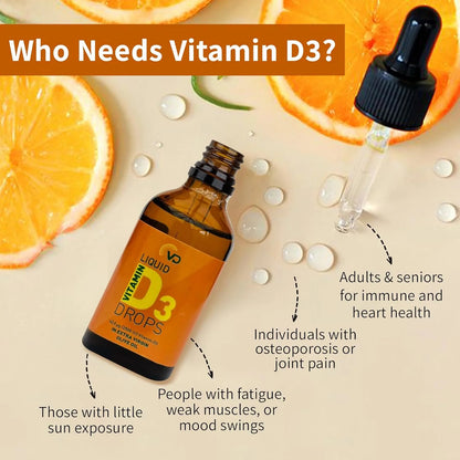 VD Liquid Vitamin D3 Drops 2500IU (50ml)
